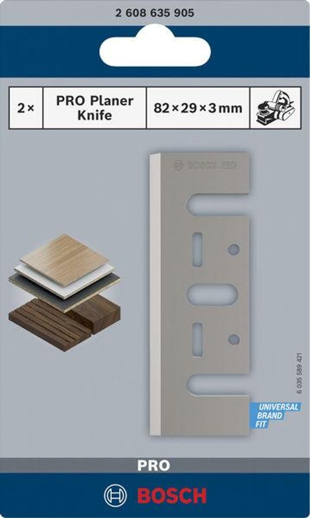 PRO Hobelmesser, 82 x 29 x 3 mm, 2 Stk Produktbild 