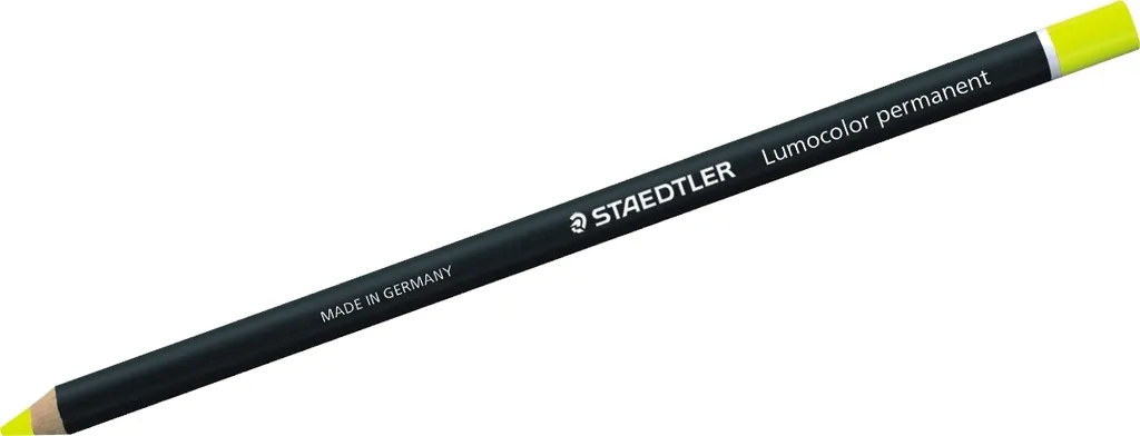 Marqueur sec jaune permanent STAEDTLER 12 unités pour surfaces humides