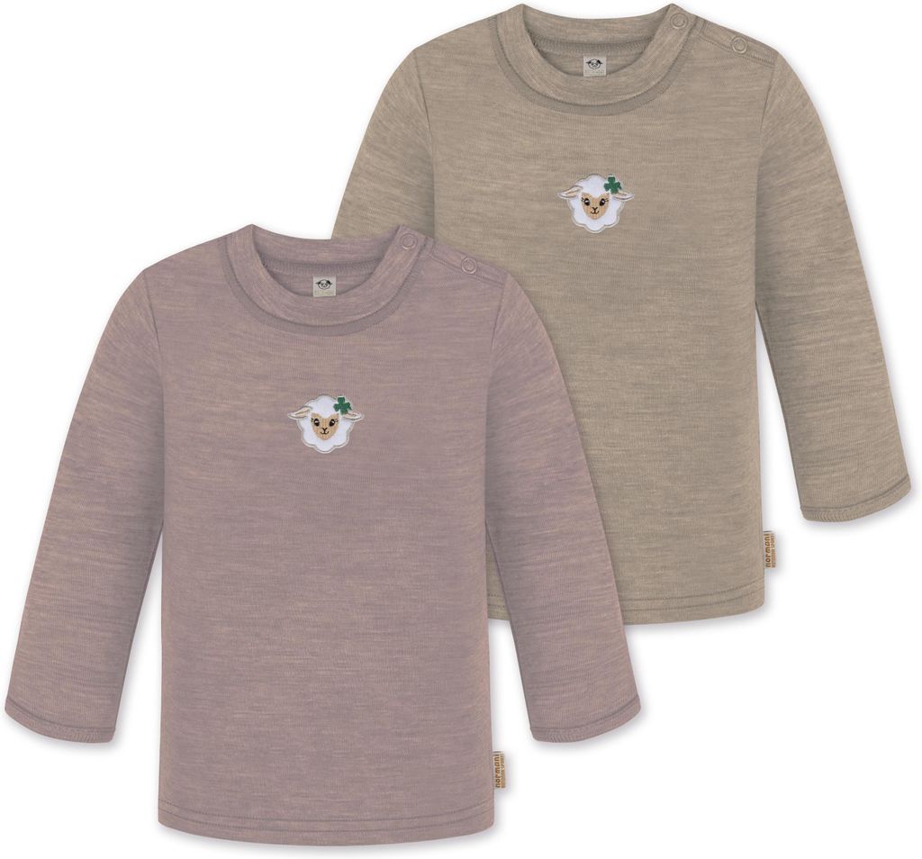 normani 2er Pack Baby Merino Longsleeve