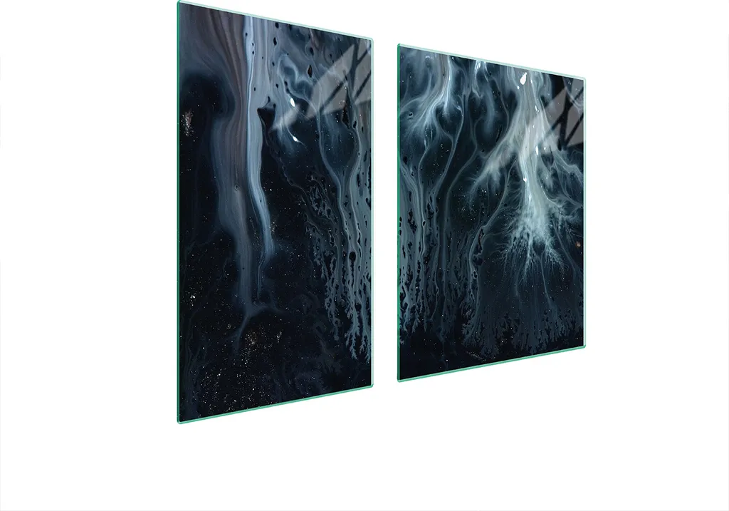 Piastre copri fornelli 2 pezzi 100x52 Copri piano cottura in ceramica tagliere in vetro motivo marmo