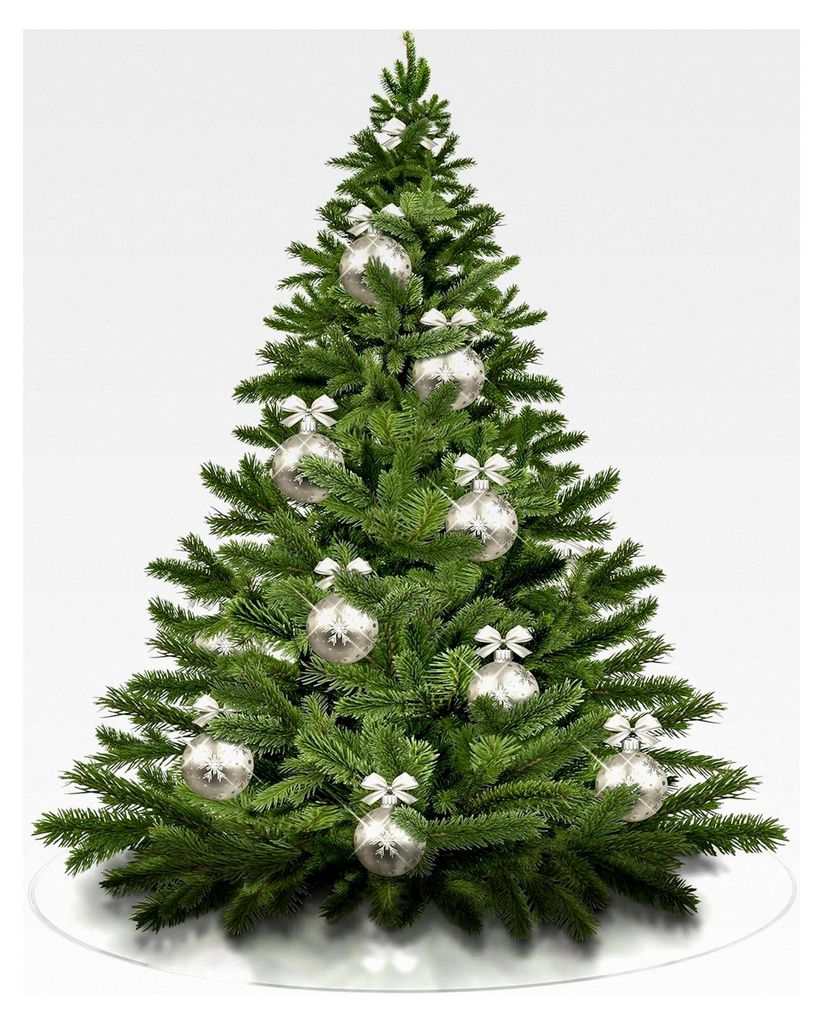 Weihnachtsbaumunterlage - Christbaumdecke - Tannenbaumunterlage - PVC Folie 2 mm dick mit abgeschrägter Kante - transparente Unterlage - (40 cm Du...