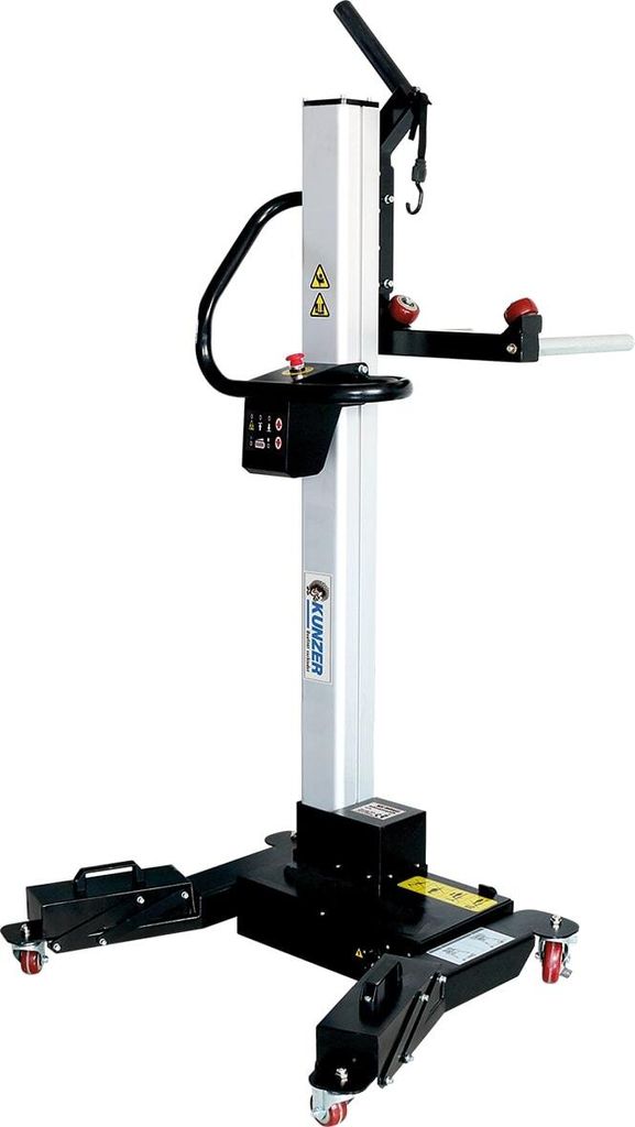 Kunzer Radmontageheber elektrisch, bis 65 kg, Hub 1200 mm WKRMH65