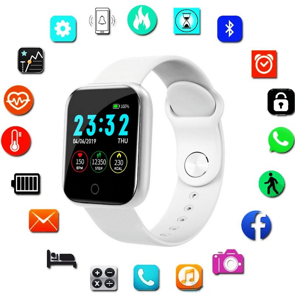 IP67 Smartwatch Armband Blutdruck Tracker Schrittzähler Sportuhr Samsung HUAWEI 