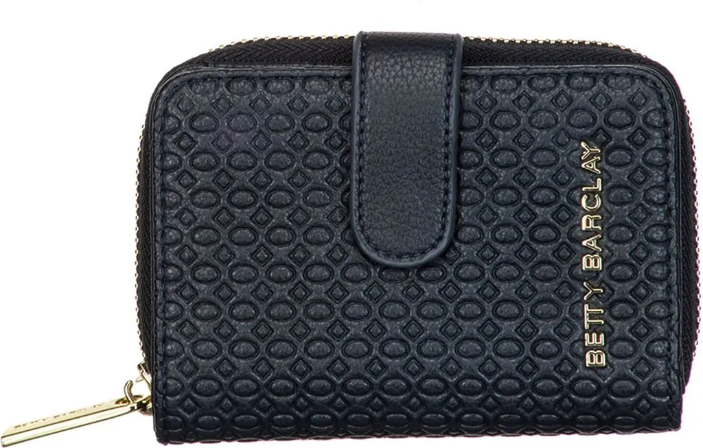Betty Barclay Porte-monnaie Zip Wallet Navy bleu marine en similicuir