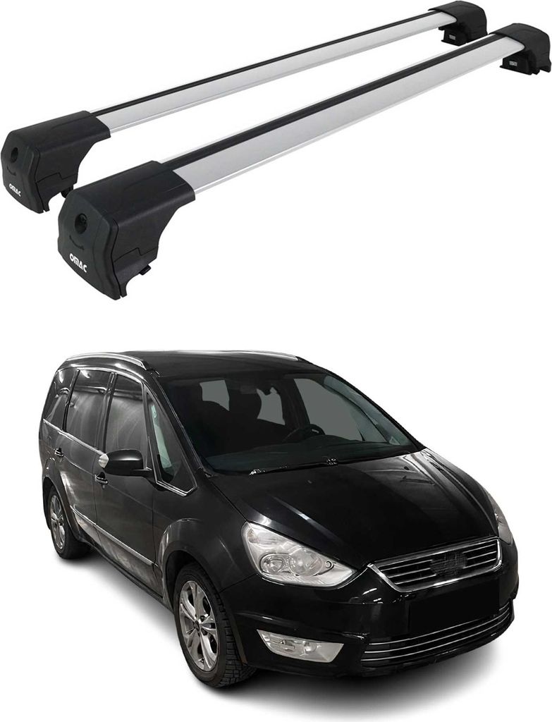 Dachträger Grundträger für Ford Galaxy 2006-2015 Silber Alu Image du produit 