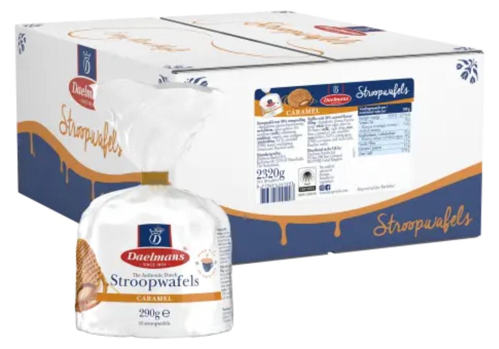 Daelmans - Karamelové Stroopwafels v zipsovom vrecku - 8x Obrázok produktu 