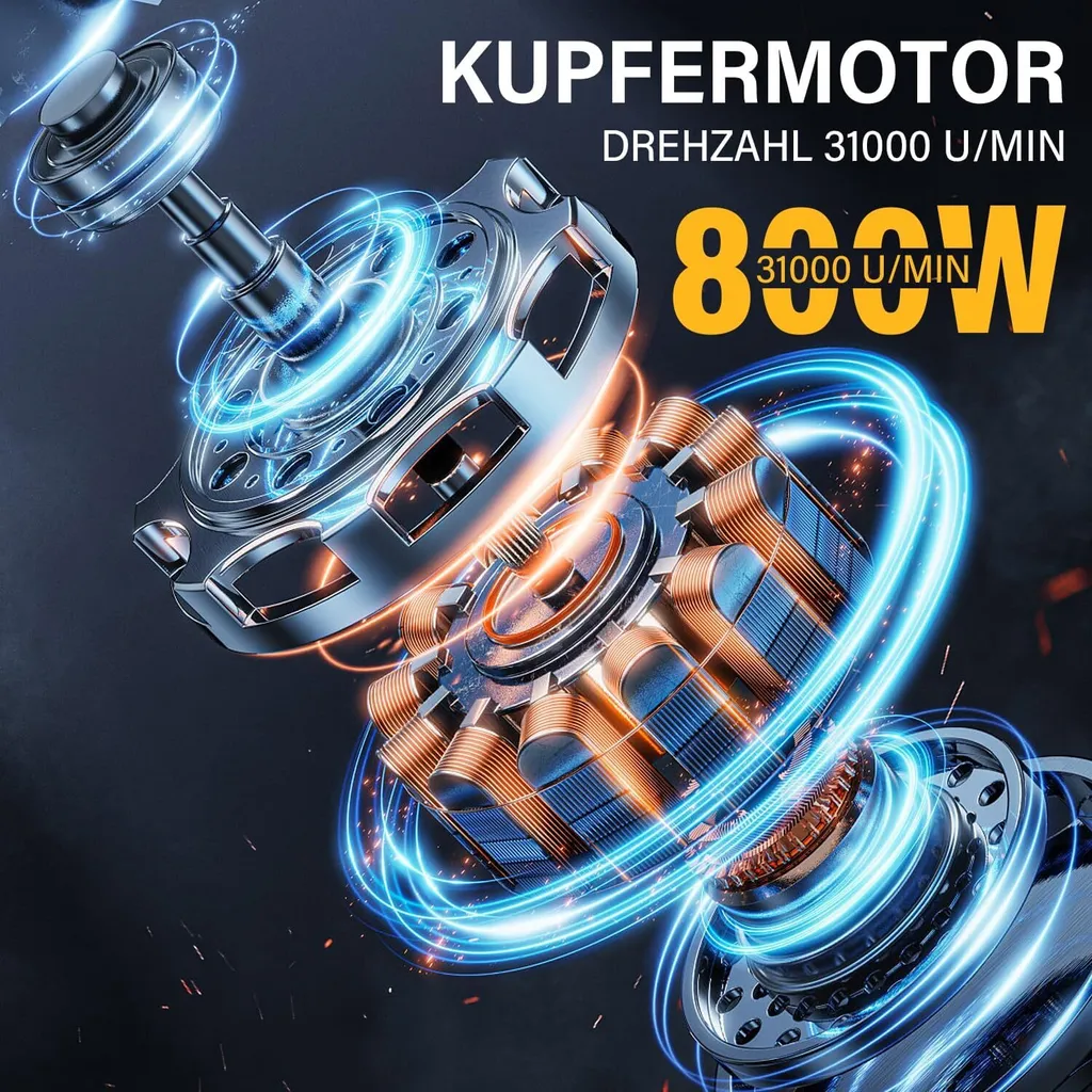 Défonceuse à bois 800W 31000 tr/min haute performance avec accessoires - 4