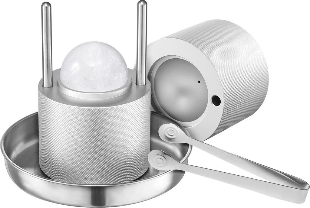 Ice Ball Press Ice Ball Maker 2.1"/53mm Ice Press Kit for Whiskey Silver