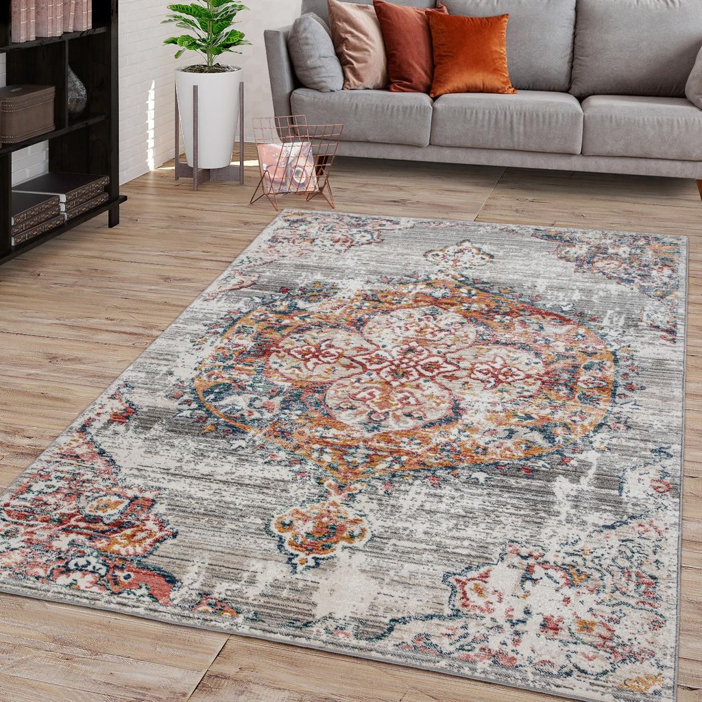 TT Home Wohnzimmer Teppich Kurzflor In Abstraktem Produktbild 