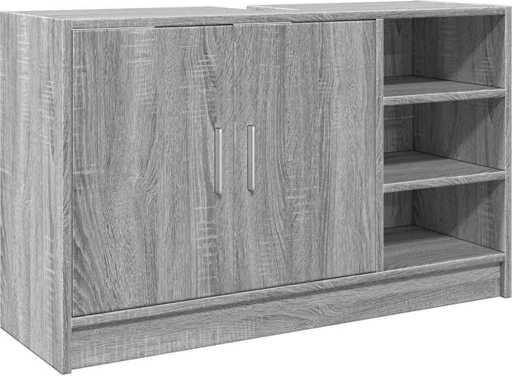vidaXL Waschbeckenunterschrank Grau Sonoma 90x29x55 cm Produktbild 