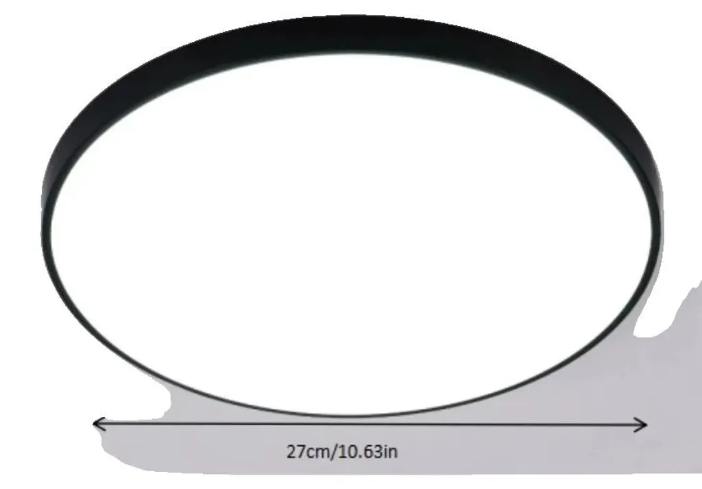 Plafonnier LED pour Chambre 24W Moderne A6302 Éclairage Douceur Taille M