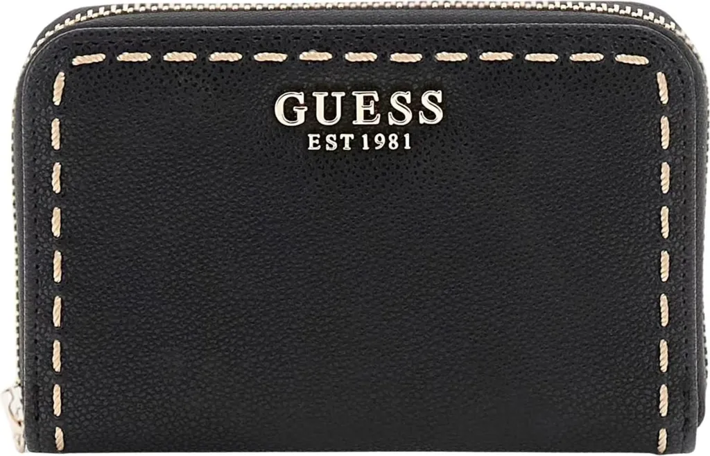 Guess Anadela Portafoglio Nero Medium Zip BG963714 - Must-Have 2026