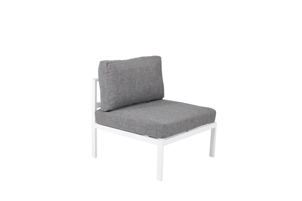 Chauffeuse de jardin Copacabana blanche élément central pour sofa d'été