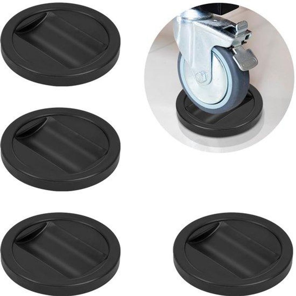 Set aus sechs Anti-Slip-Meubelbeschutzern für verschiedene Möbelräder