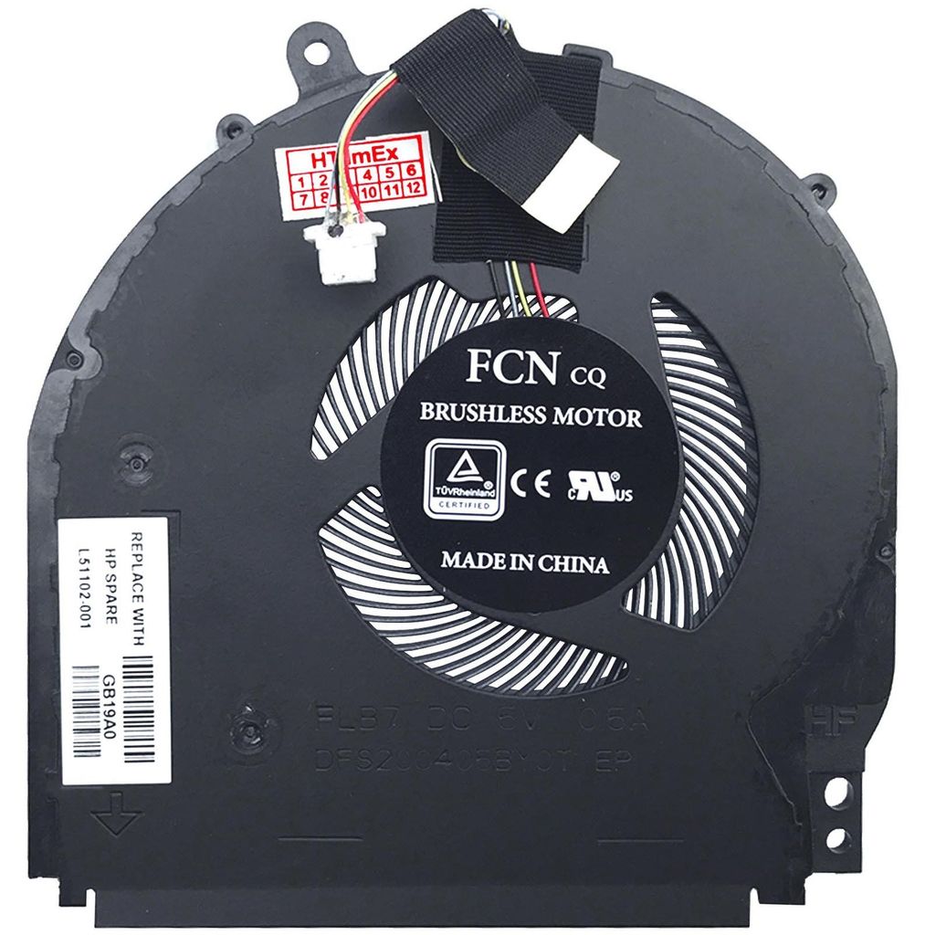 CPU Lüfter Kühler 4-Pin stecker FAN cooler für HP P/N: L51100-001 - Notebook