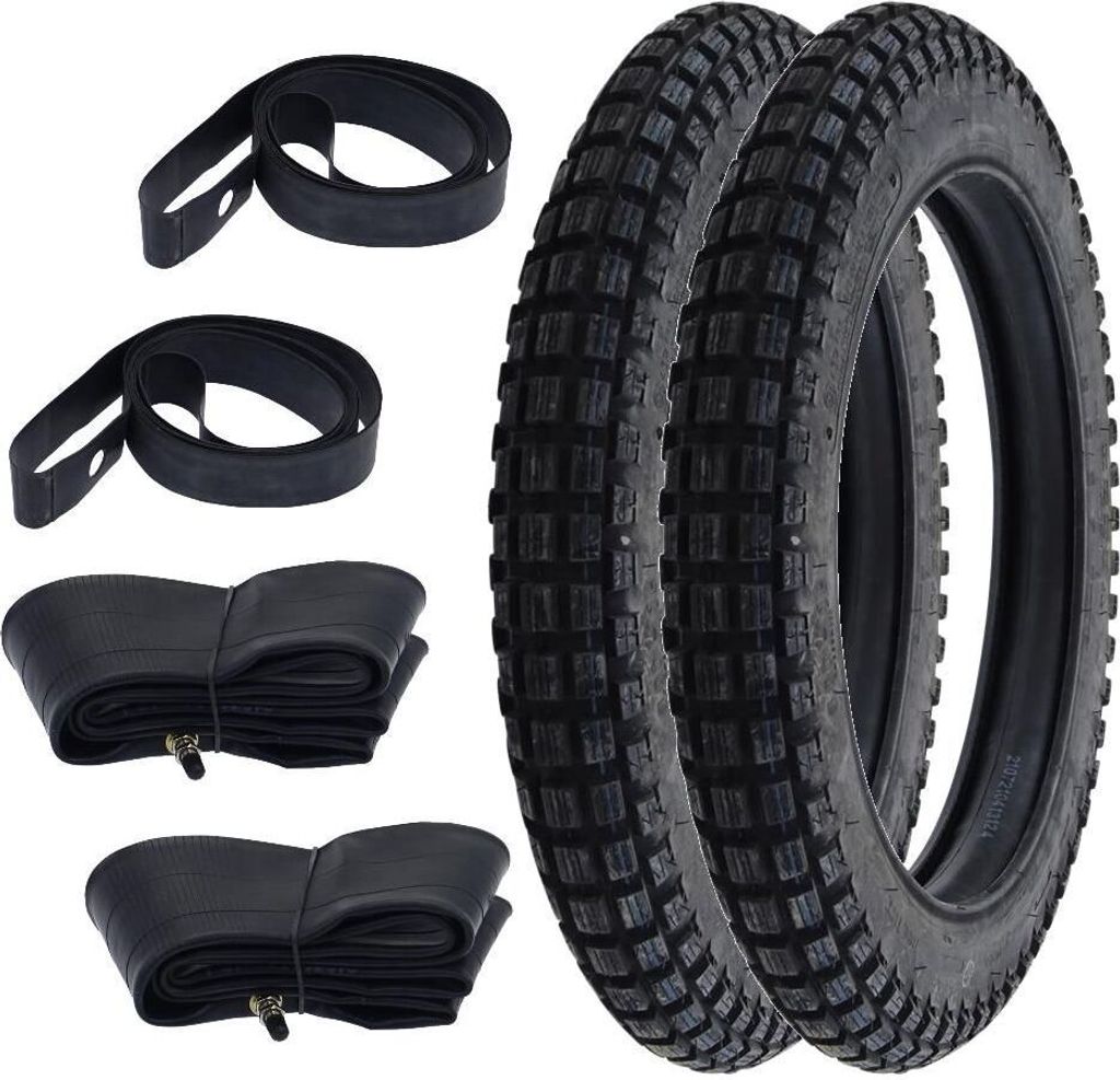 2x pneumatiky Kenda K262 Enduro/Motocross + duše + páska na Obrázek produktu 