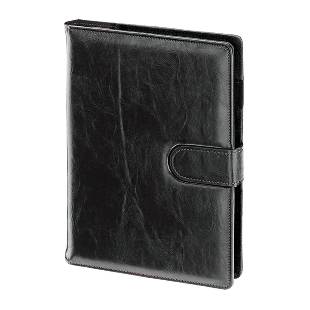 Support de prise de notes A4 noir avec 100 feuilles vierges et insert