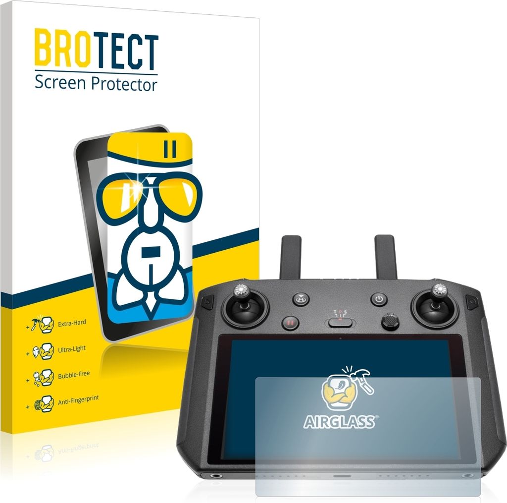 BROTECT Schutzglas für DJI Smart Controller Schutzfolie Panzer Folie Glas Display Schutz klar