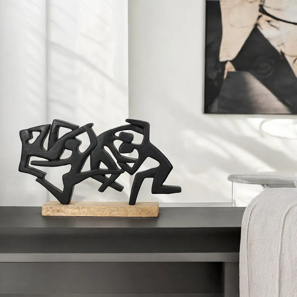 Sculpture Acrobatics Gilde 55597 en Bois pour Décorer un Grand Buffet - 3