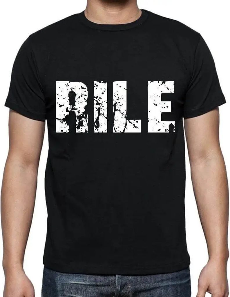 Herren Grafik T-Shirt Rile Öko-Verantwortlich Vintage Jahrgang Kurzarm Lustige Druck Geburtstag Geschenk Mann