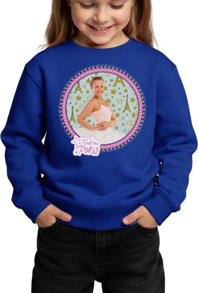 Spreadshirt Find me in Paris Lena Grisky Kinder/Teenager Premium Pullover, 122/128 (6 Jahre), Royalblau