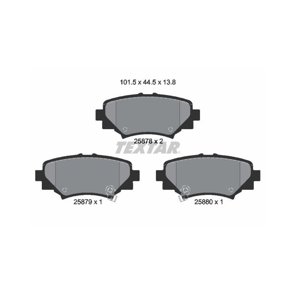 Textar Bremsbeläge hinten für Mazda 3 BM