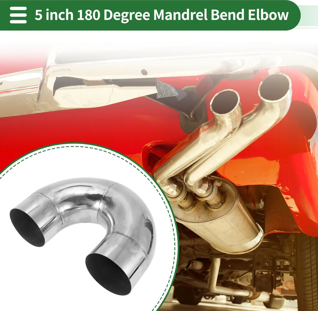 Réparer Échappement avec Tube Coudé 180° Inox 127mm Anti-Corrosion T304