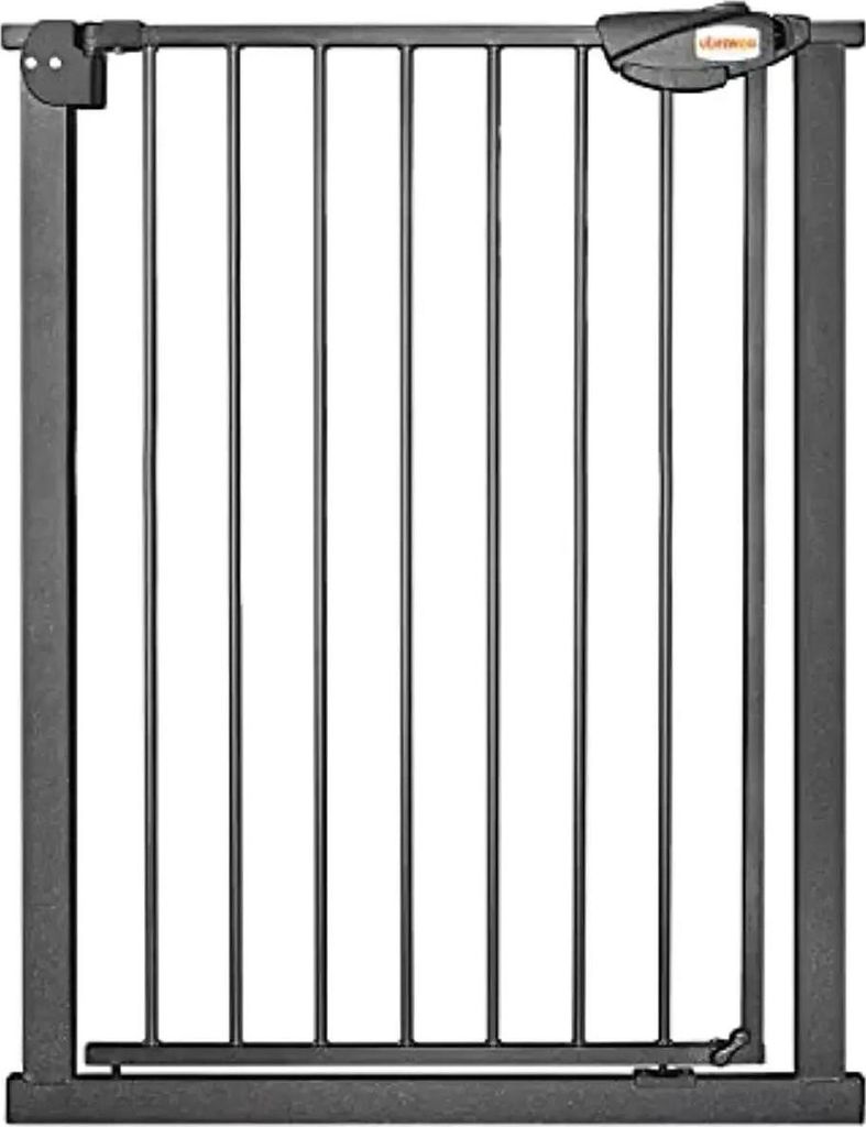 Kindersicherheitsgitter - Tür- und Treppenschutzgitter - Höhe 100 cm - Durchgang 85–94 cm - Selbstschließend - Dreifachverriegelung - Metall