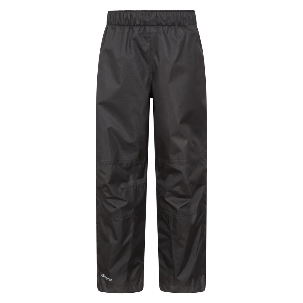 Pantalon imperméable randonnée enfant Spray II Noir Mountain Warehouse 98