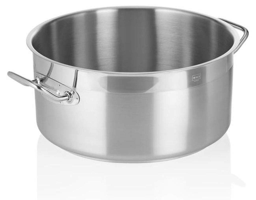 Bratentopf + Deckel Cookware 21, Ø 32 cm, 12 ltr., Chromnickelstahl 18/10, flache Ausführung