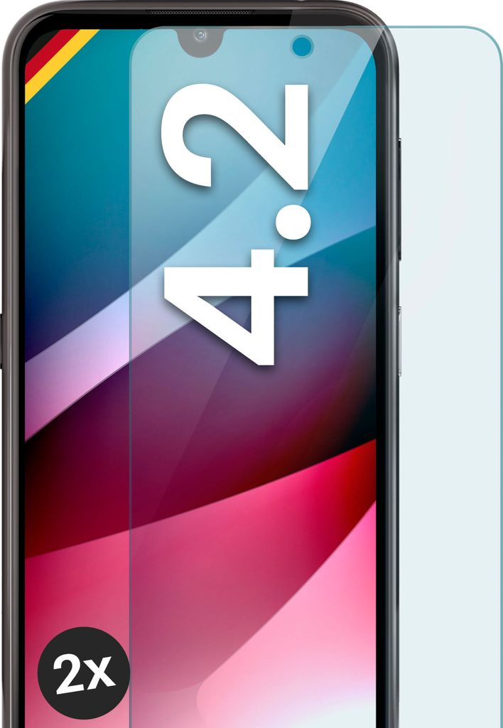 SCHUTZFOLIE FÜR NOKIA 4.2 - ECHTGLAS, Stückzahl:2er Set