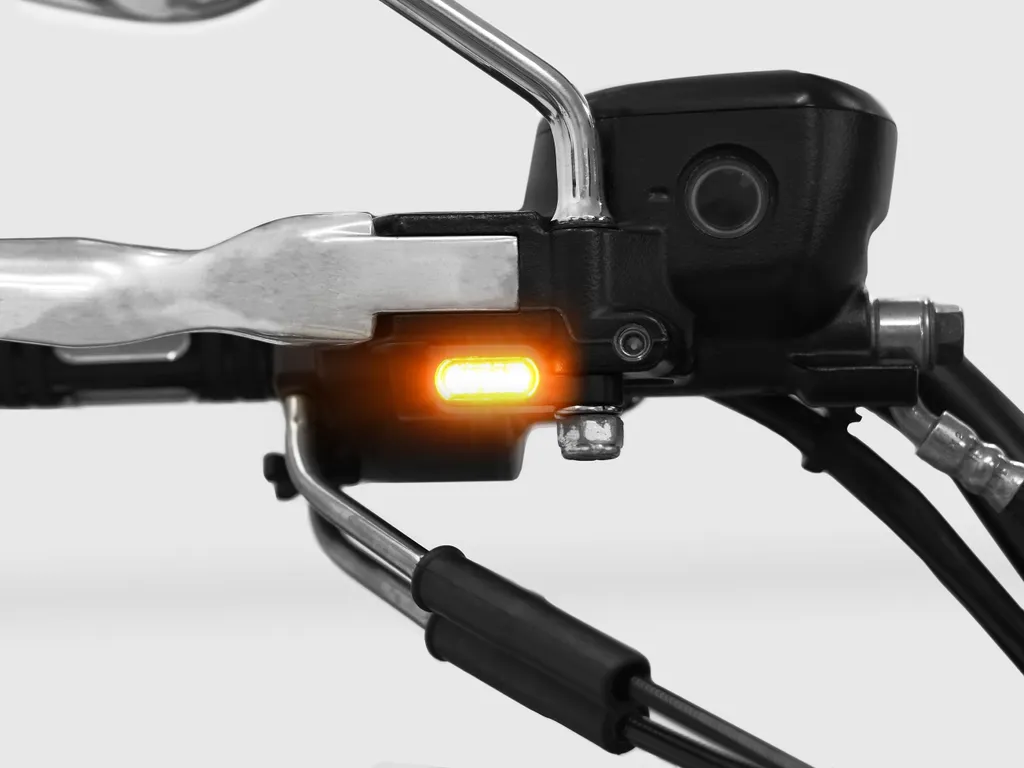Indicatore LED Harley Softail Type 2 Argento | Accessorio Cruscotto Custom