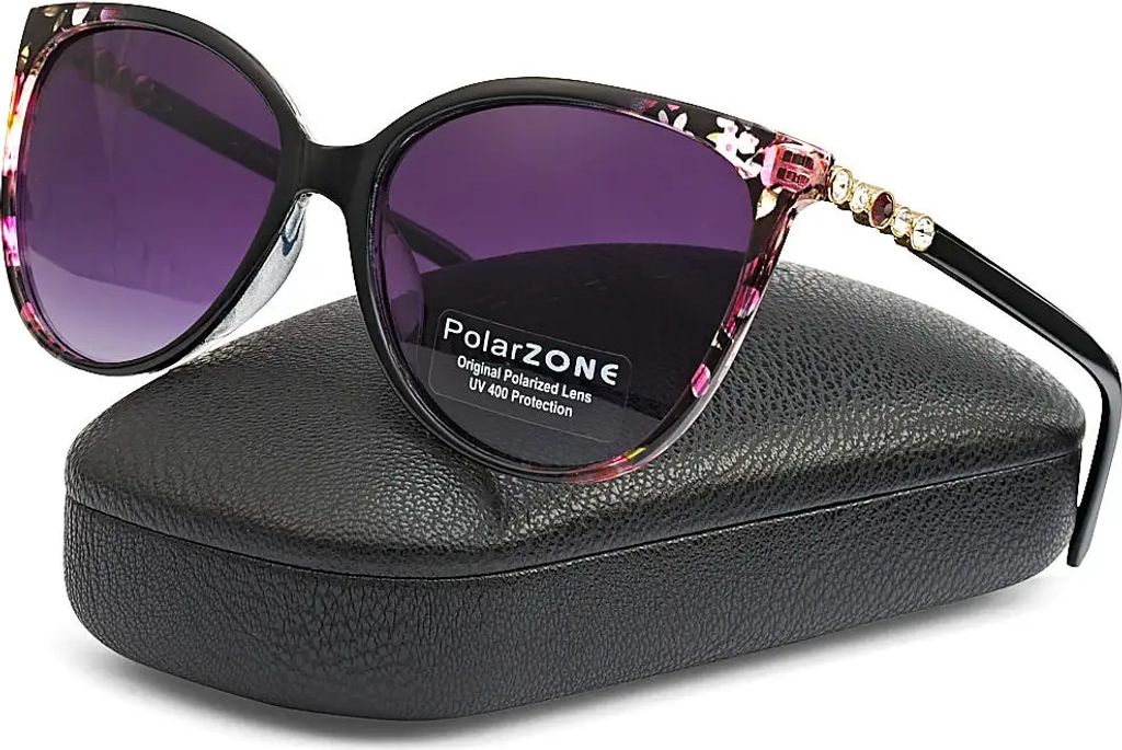 EDIBAZZAR | Polarisierte Cat-Eye-Sonnenbrille für Damen + Produktbild 
