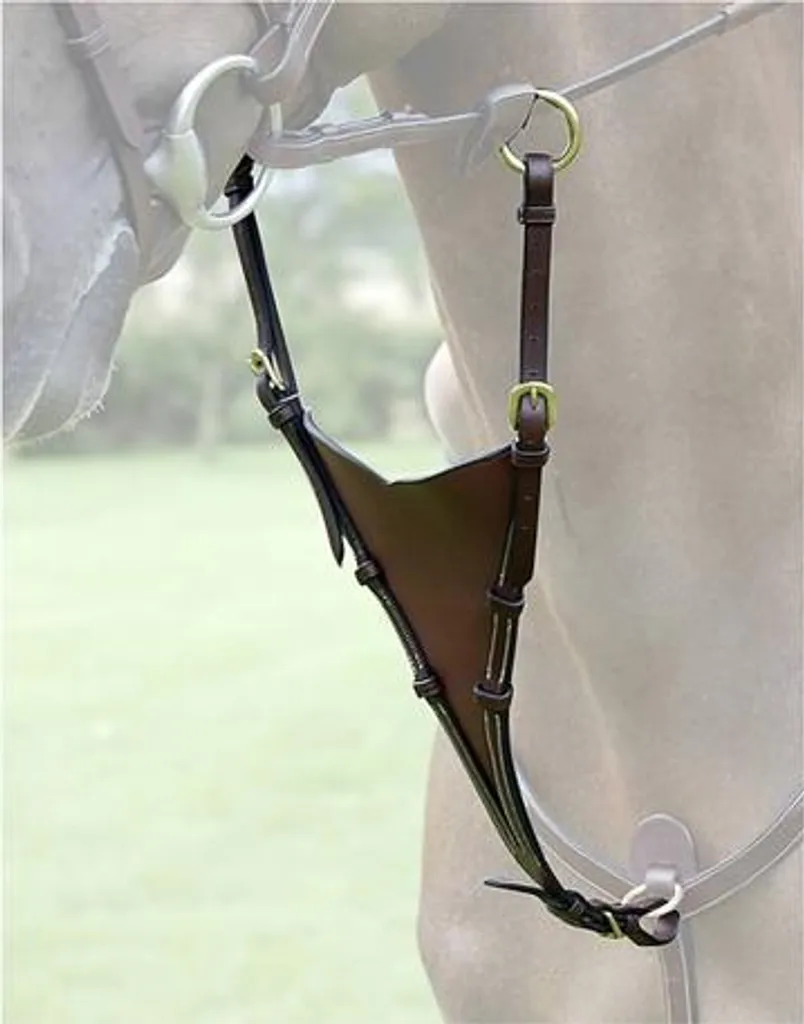 Fourche de martingale pour cheval de sport Dy'on marron travail CSO