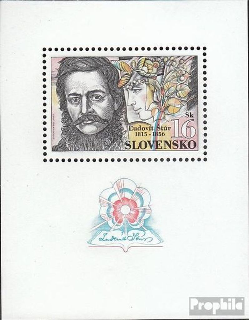 Briefmarken Slowakei 1995 Mi Block3 (kompl.Ausg.) Produktbild 