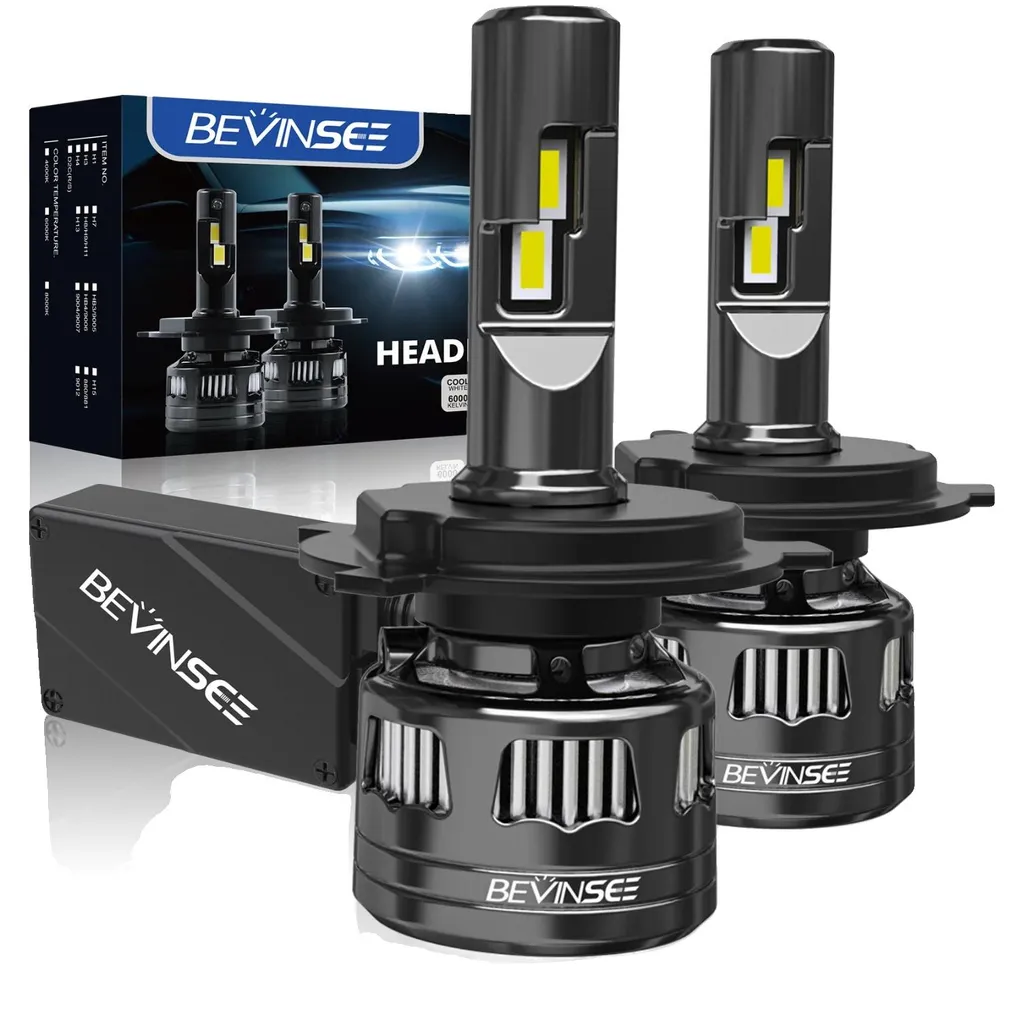 Ampoules LED H4 9003 HB2 Haute Puissance 22000 Lumens pour Phares