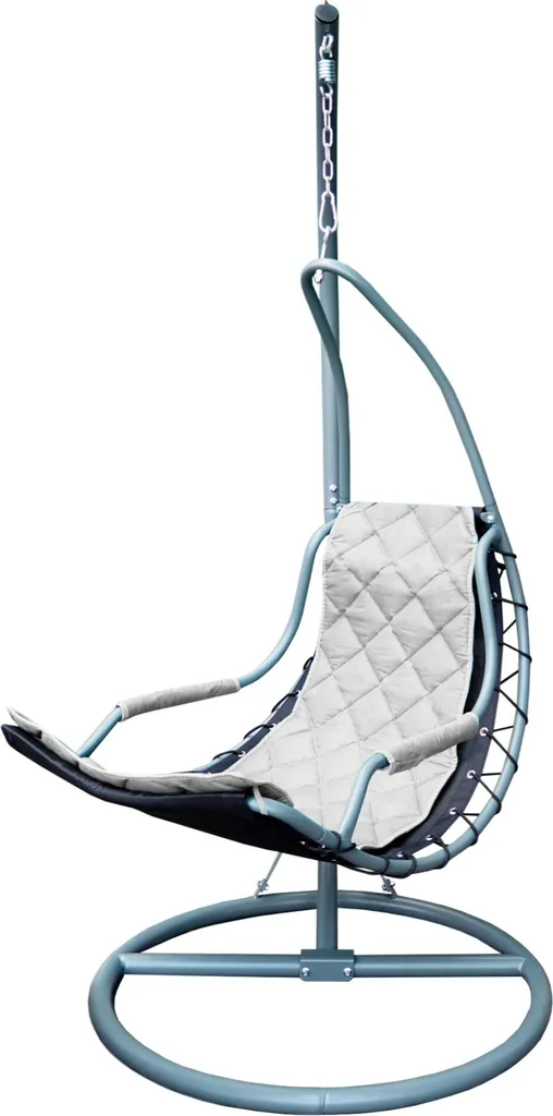Fauteuil suspendu gris Domingo Aga : assise confortable et structure pro