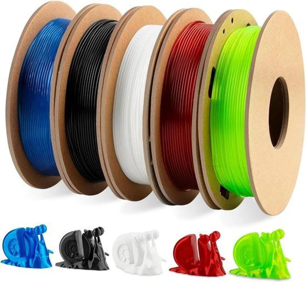 Filament TPU 1.75mm 1kg noir flexible pour imprimante 3D FDM