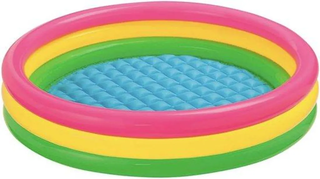 Bassin Lever du soleil 114 x 25 cm - Piscine gonflable ronde pour enfant