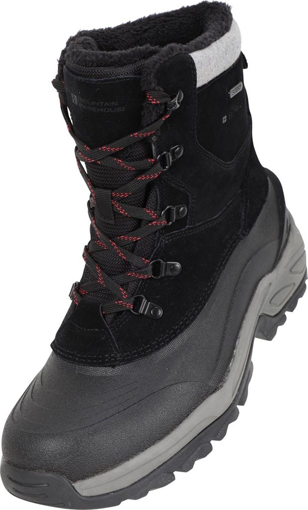 Mountain Warehouse - Herren Schneestiefel "Snowdon Extreme", Wildleder MW1906 (42 EU) (Schwarz)