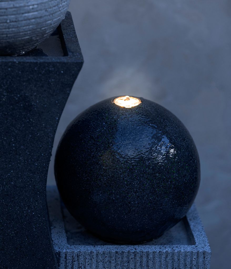 Dehner Gartenbrunnen Ying Yang mit LED Beleuchtung, ca. 94 Produktbild 5