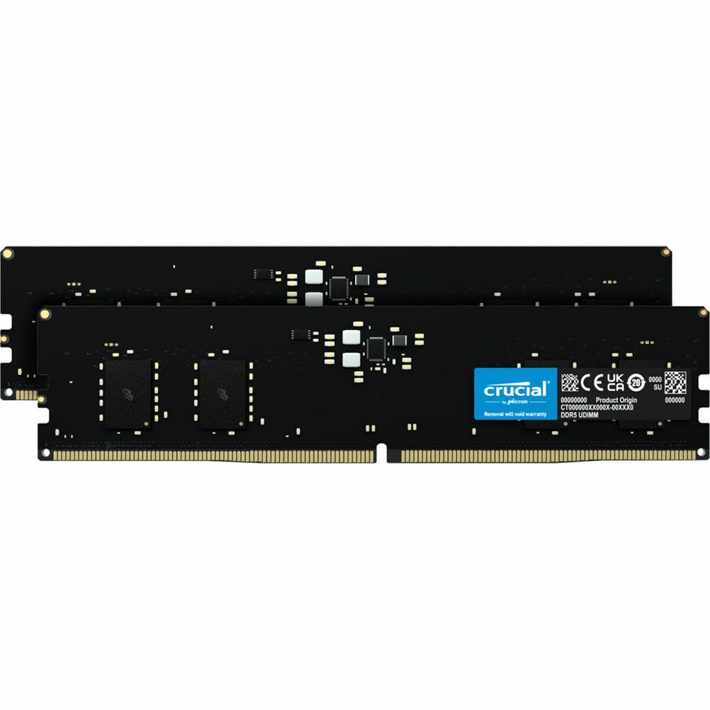 DDR5 16GB PC 4800 CL40  KIT (2x8GB)  Crucial Single Rank Immagine del prodotto 