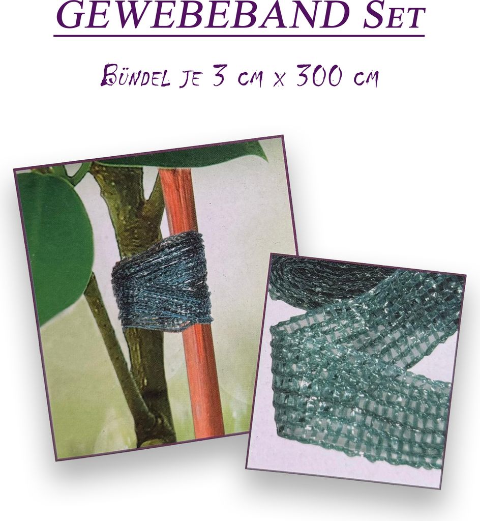 6er Set Gewebeband Bindeband Pflanzenband Gartenschnur Produktbild 