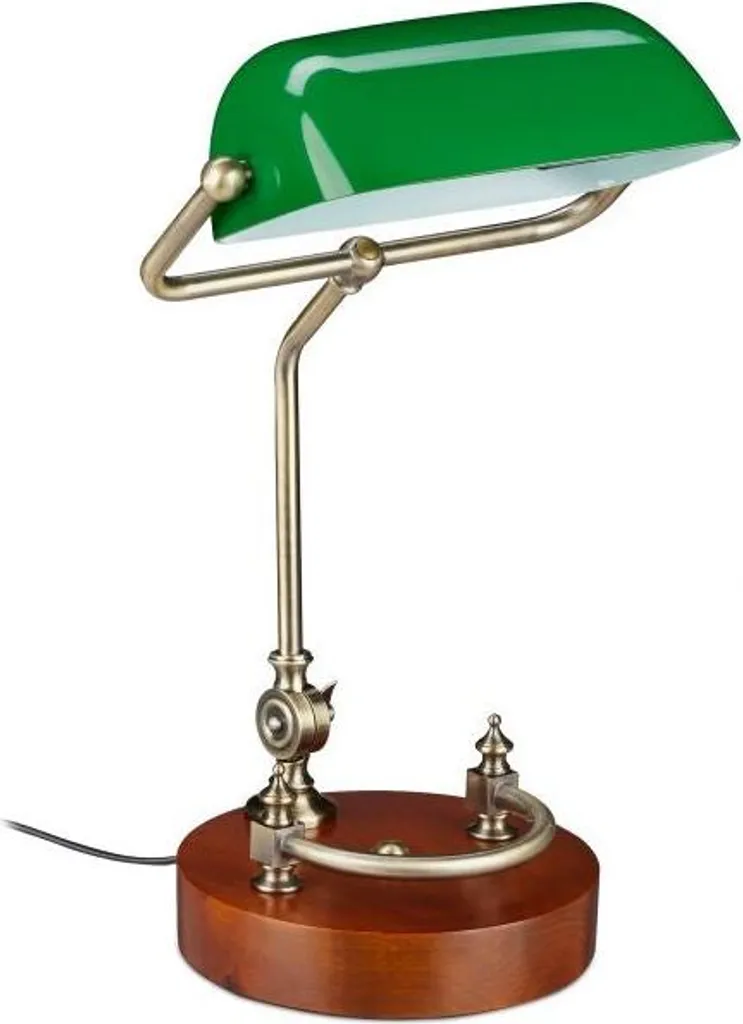 Lampe de banquier vert pour lecture et bureau professionnel de direction