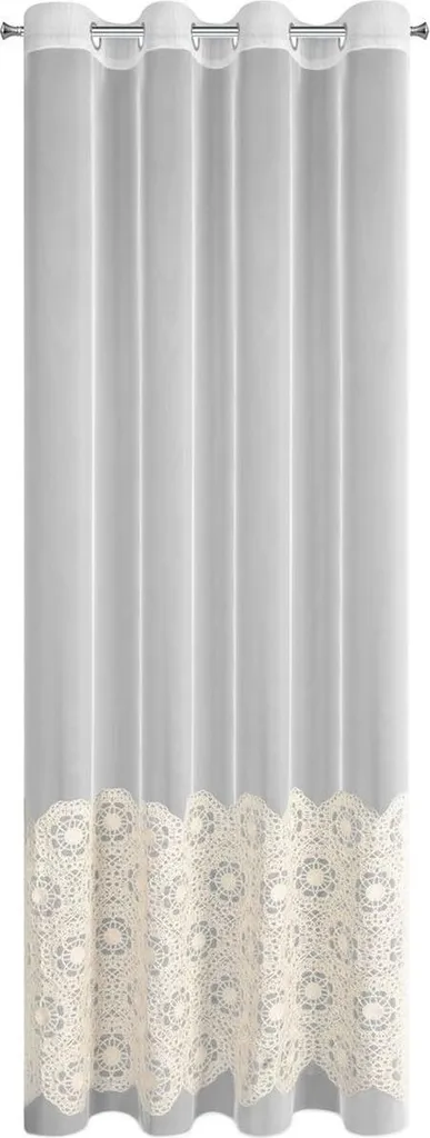 Eurofirany Tenda Beige 140x250 cm: Tessuto Tecnico con Applicazione