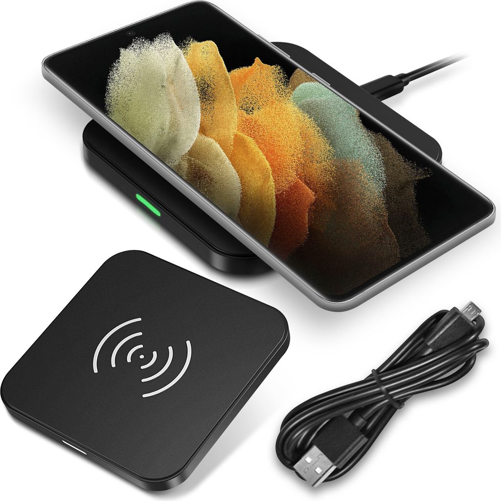 QI Wireless Schnell Ladegerät für Samsung Galaxy S21 Ultra Produktbild 