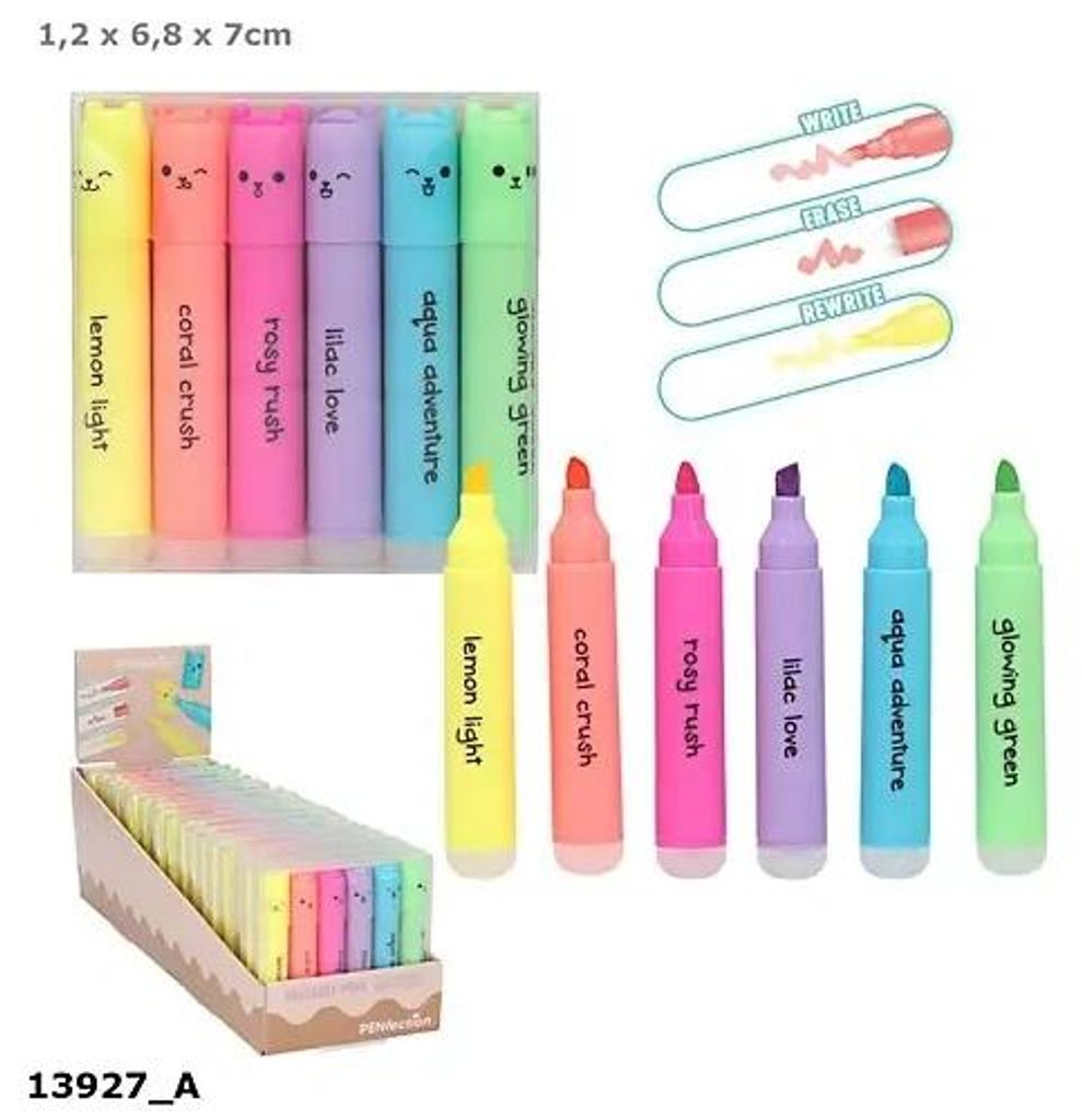 Zakreślacze mini PENfectionx LolliRiot 6 kolorów 13927A - Zdjęcie produktu 
