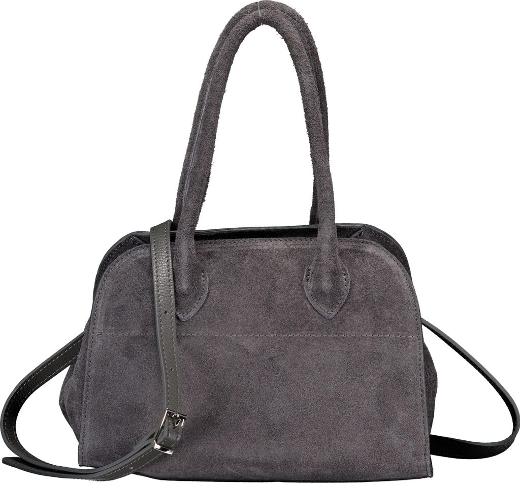 Hausfelder Manufaktur Tasche Velours Grau onesize