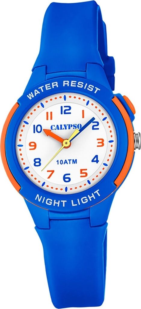 Calypso Kunststoff PUR Kinder Uhr K6069/3 Armbanduhr blau Analogico D2UK6069/3