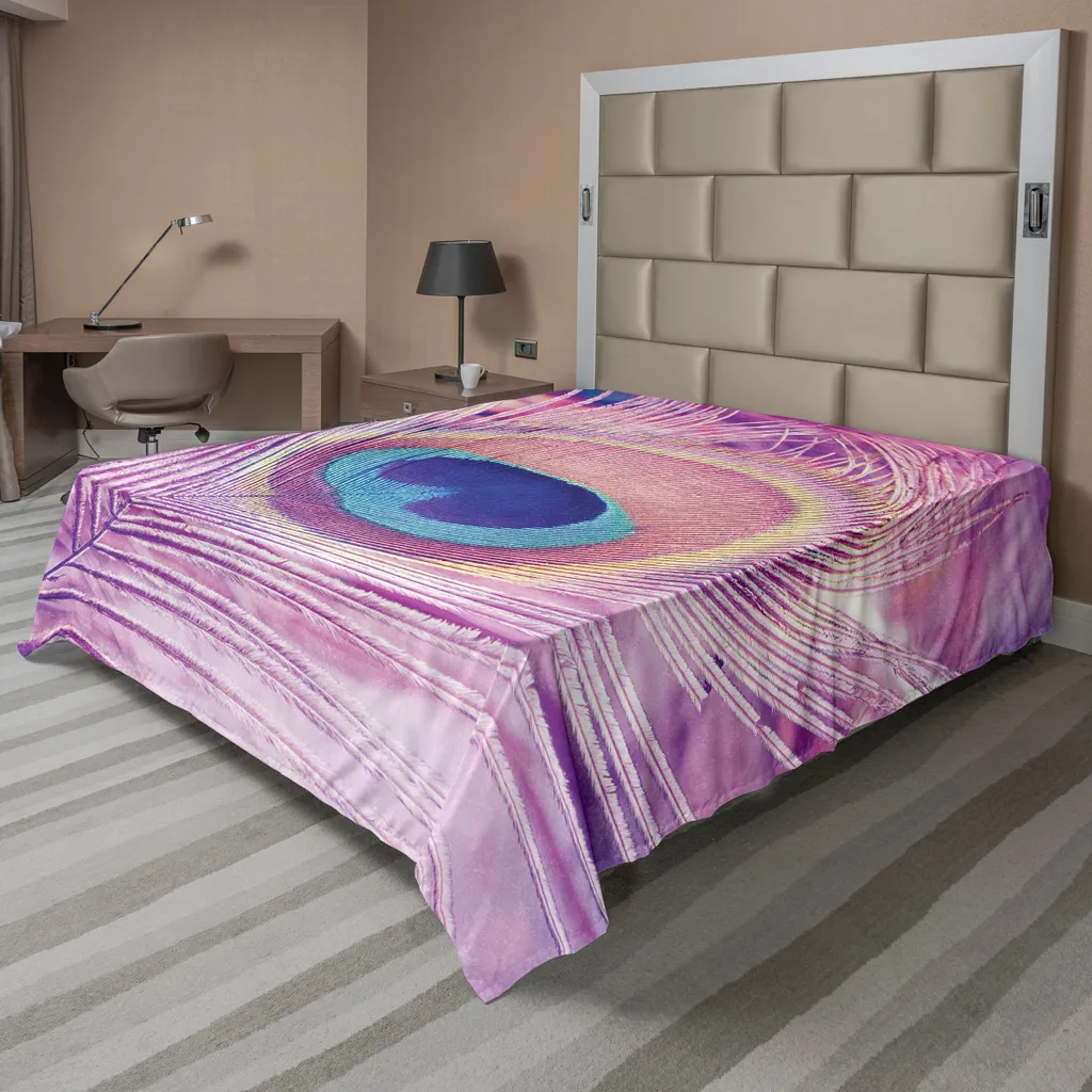 Lenzuolo Morbido ABAKUHAUS Piume Pavone | Letto Matrimoniale Boho